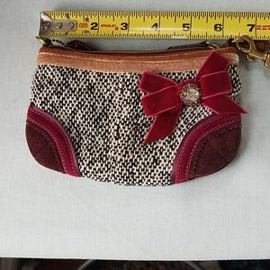 Mini coach wristlet